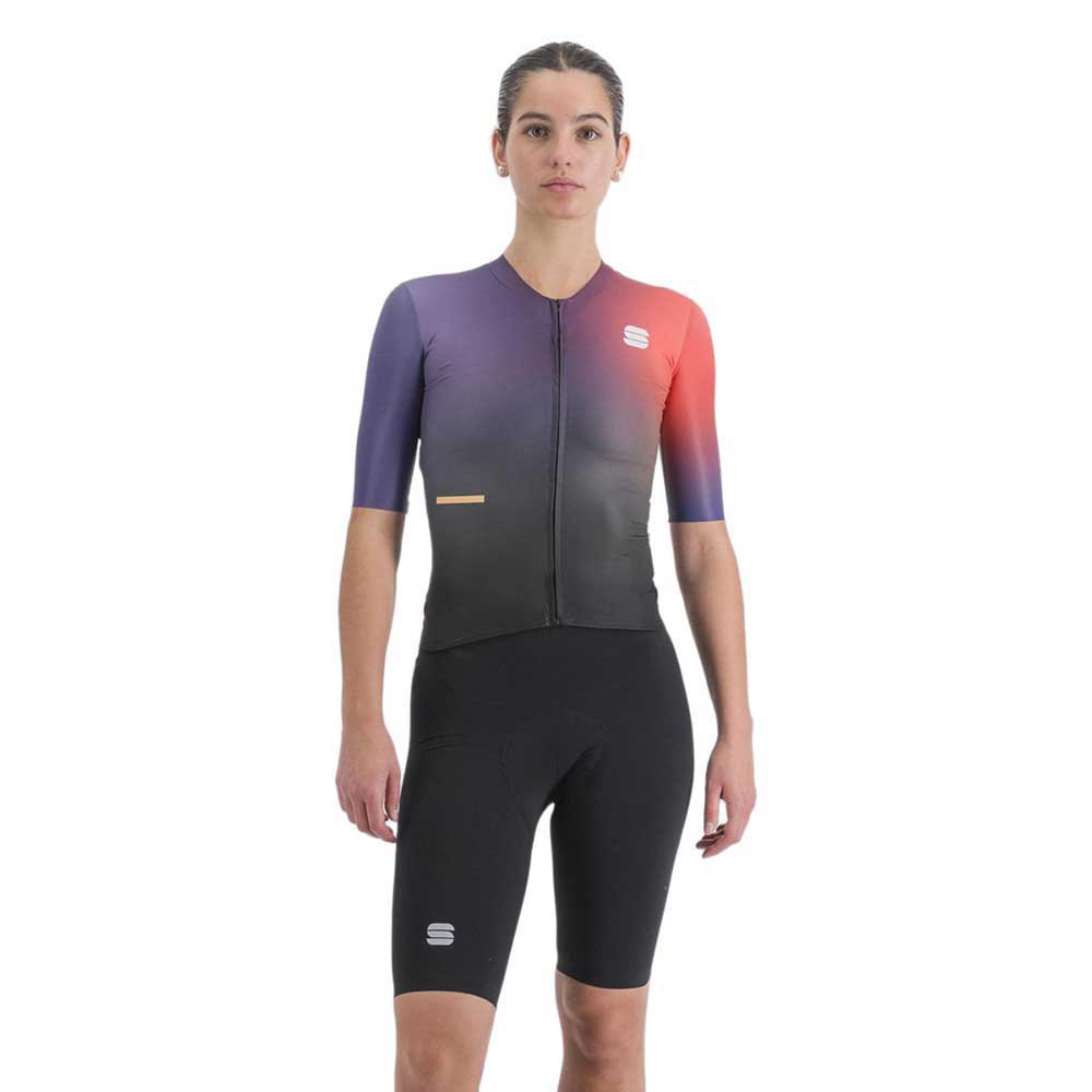 Sportful Bomber Short Sleeve Trisuit Schwarz,Lila M Frau Sportful Bomber Short Sleeve Trisuit Schwarz,Lila M Frau von Sportful