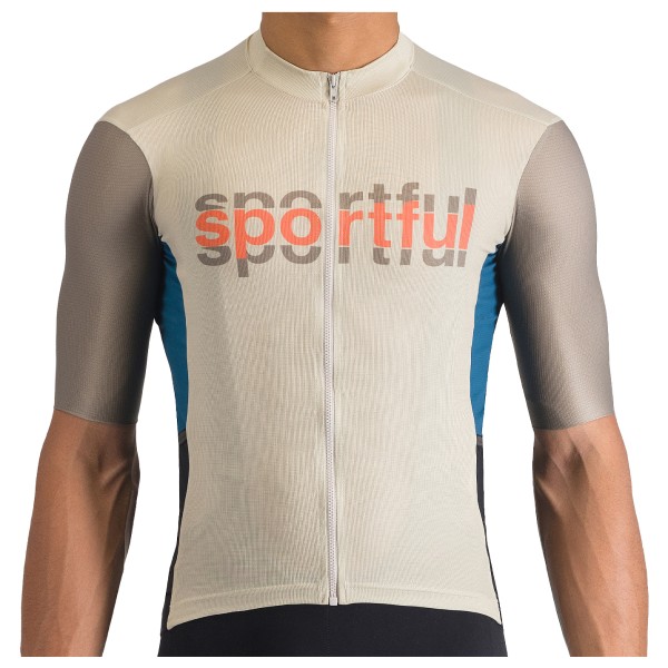 Sportful - Supergiara Logo Jersey - Radtrikot Gr 3XL beige von Sportful