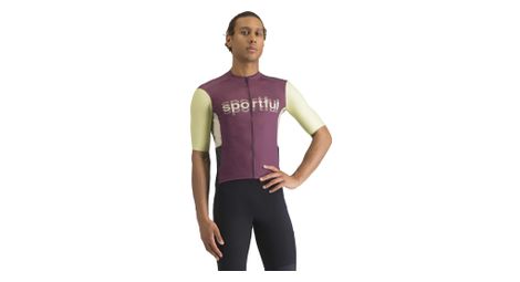 sportful supergiara logo kurzarm trikot bordeaux gelb sportful supergiara logo kurzarm trikot bordeaux gelb von Sportful