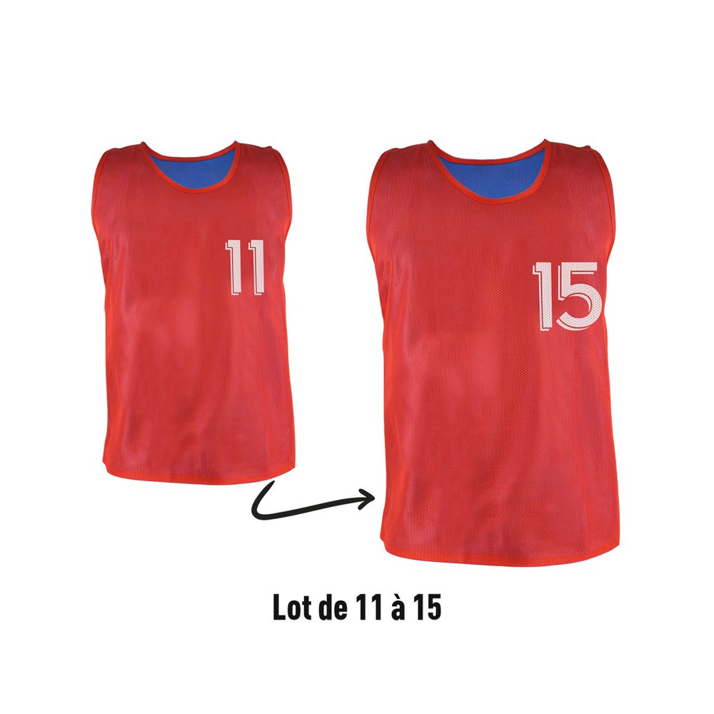 Sporti France 063238-33749 Numbered Reversible Training Bib 5 Units Rot XS Mann Sporti France 063238-33749 Numbered Reversible Training Bib 5 Units Rot XS Mann von Sporti France