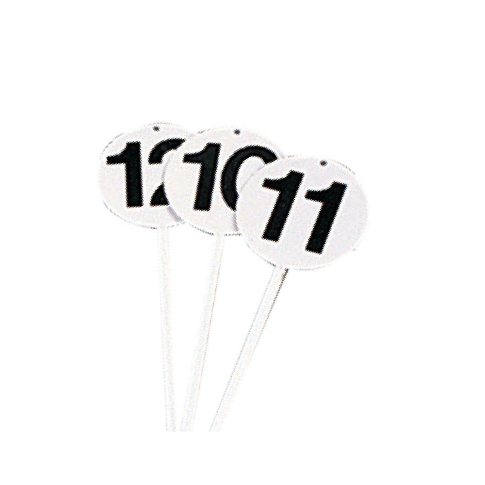 Sporti France Set Of 12 Round Marking Cards Weiß Sporti France Set Of 12 Round Marking Cards Weiß von Sporti France