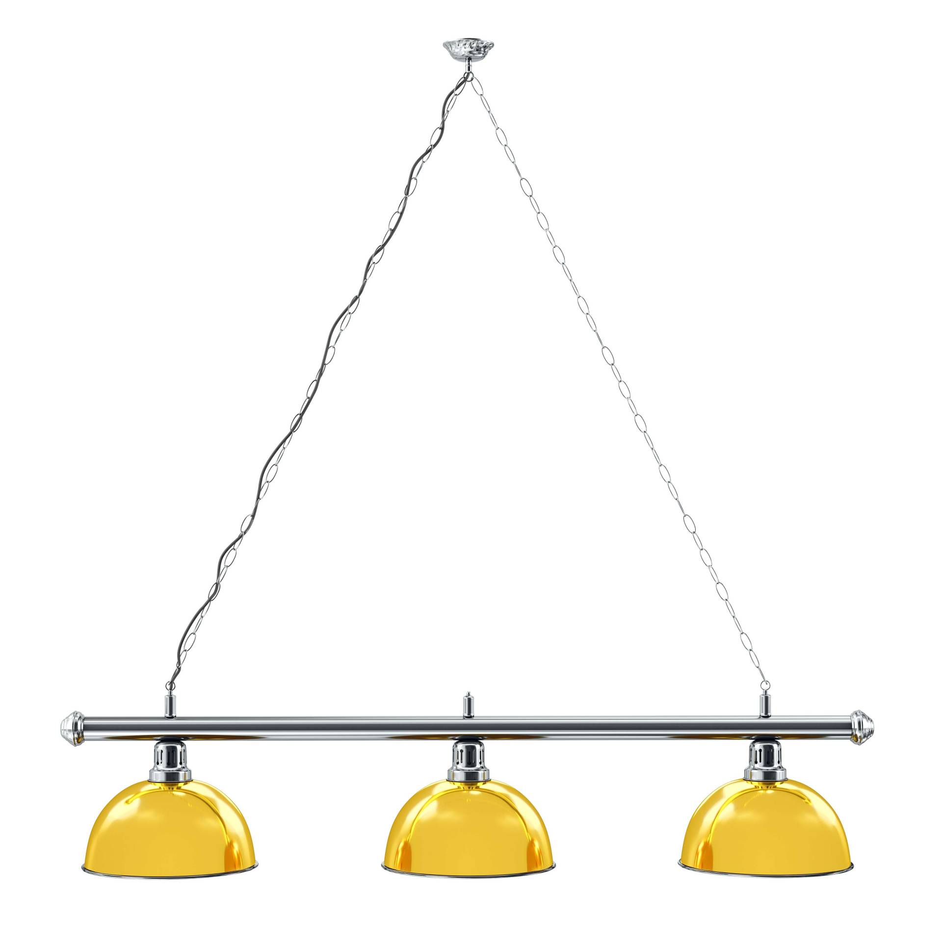 Sportime Billardlampe "Casino Chrome", Gold von Sportime