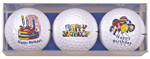 Golfas - dein Online-Proshop Zum Geburtstag - Happy Birthday Golf-Geschenkset bestehend aus 3 bedruckten Golfbällen - ein tolles Geschenk/Geburtstagsgeschenk für jeden Golfer Golfas - dein Online-Proshop Zum Geburtstag - Happy Birthday Golf-Geschenkset bestehend aus 3 bedruckten Golfbällen - ein tolles Geschenk/Geburtstagsgeschenk für jeden Golfer von Sportiques