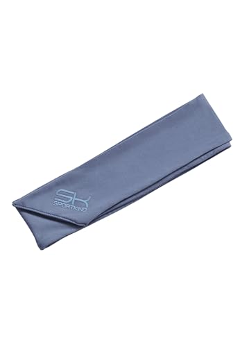 Sportkind Erwachsene & Kinder Tennis, Fitness, Running Stirnband Unisex, grau blau von Sportkind