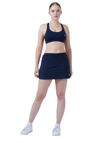 Sportkind Mädchen & Damen Classic Tennis, Hockey, Golf Skort, Rock mit Taschen & Innenhose, atmungsaktiv, UV-Schutz, Navy blau, Gr. XL Sportkind Mädchen & Damen Classic Tennis, Hockey, Golf Skort, Rock mit Taschen & Innenhose, atmungsaktiv, UV-Schutz, Navy blau, Gr. XL von Sportkind