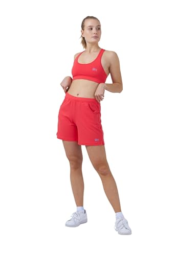 Sportkind Mädchen & Damen Tennis, Fitness, Bermuda Shorts mit Taschen, atmungsaktiv, UV-Schutz, pfirsich, Gr. 164 von Sportkind