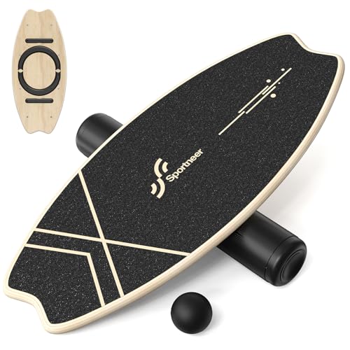 Balance Board Holz: Sportneer Indoorboard Skateboard, Indoor Surfboard Trickboard und Gleichgewichtstrainer für Kinder und Erwachsene Balance Board Holz: Sportneer Indoorboard Skateboard, Indoor Surfboard Trickboard und Gleichgewichtstrainer für Kinder und Erwachsene von Sportneer