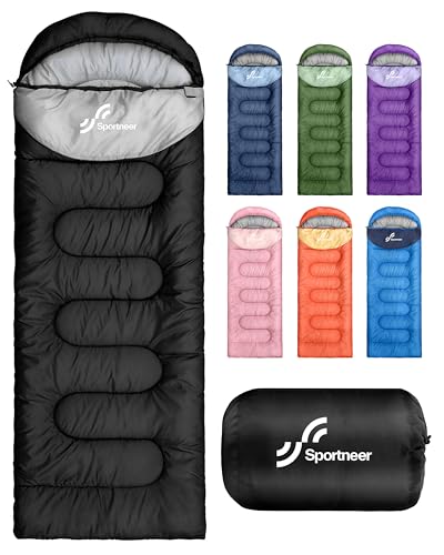 Schlafsack Outdoor - Sportneer Schlafsack Erwachsene und Kinder - Schlafsack Winter, Schlafsäcke, Camping Sleeping Bag Deckenschlafsack Leicht Tragbar für Camping Wandern Rucksackreisen Schlafsack Outdoor - Sportneer Schlafsack Erwachsene und Kinder - Schlafsack Winter, Schlafsäcke, Camping Sleeping Bag Deckenschlafsack Leicht Tragbar für Camping Wandern Rucksackreisen von Sportneer