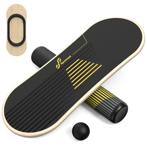 Sportneer Balance Board, 7 Modi Wackelbrett Indoorboard Skateboard Surf Balance Board mit verstellbaren Stoppern - Balance Board Holz – Roller und 7,1 cm Ball im Lieferumfang enthalten Sportneer Balance Board, 7 Modi Wackelbrett Indoorboard Skateboard Surf Balance Board mit verstellbaren Stoppern - Balance Board Holz – Roller und 7,1 cm Ball im Lieferumfang enthalten von Sportneer