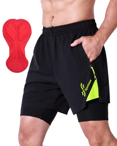Sportneer Fahrradhose Herren MTB Hose Radlerhose Herren Radhose Mountainbike Hose mit 3D Sitzpolster Radhose Fahrradhose, M-3XL Sportneer Fahrradhose Herren MTB Hose Radlerhose Herren Radhose Mountainbike Hose mit 3D Sitzpolster Radhose Fahrradhose, M-3XL von Sportneer