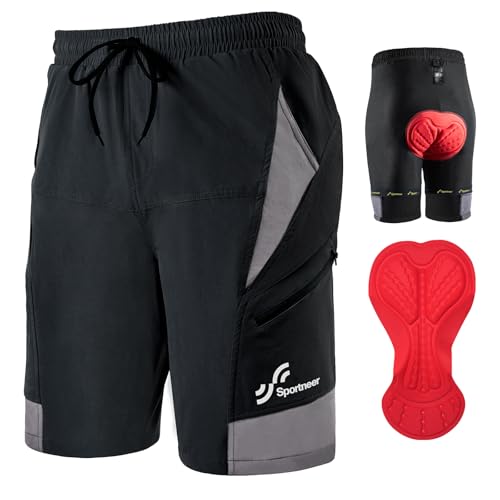 Sportneer Fahrradhose Herren MTB Hose Radlerhose Herren Radhose Mountainbike Hose mit 3D Sitzpolster Radhose Fahrradhose, Schnelltrocknend und Atmungsaktiv Mountainbike Hose Sportneer Fahrradhose Herren MTB Hose Radlerhose Herren Radhose Mountainbike Hose mit 3D Sitzpolster Radhose Fahrradhose, Schnelltrocknend und Atmungsaktiv Mountainbike Hose von Sportneer