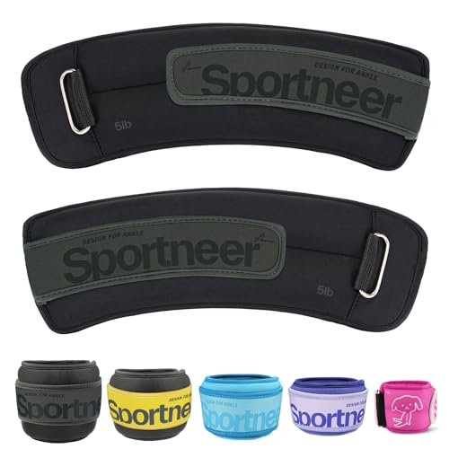 Sportneer Gewichtsmanschetten, Gewichtsmanschetten Fuß, 2 * 0,23kg/2 * 0,45kg/2 * 0,9kg/ 2 * 1,36kg /2 * 2,27kg Armgewichte Handgelenkgewichte Set, Laufgewichte für Hand- und Fußgelenke Sportneer Gewichtsmanschetten, Gewichtsmanschetten Fuß, 2 * 0,23kg/2 * 0,45kg/2 * 0,9kg/ 2 * 1,36kg /2 * 2,27kg Armgewichte Handgelenkgewichte Set, Laufgewichte für Hand- und Fußgelenke von Sportneer