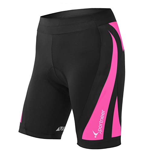 Sportneer Radlerhose Damen Gepolstert Schnelltrockende Fahrradhose Damen Kurz Elastische Radhose Damen Mit Sitzpolster 4D Radsportshorts Kurze Sporthose Damen Mit Breiterem Und Dichterem Polster Sportneer Radlerhose Damen Gepolstert Schnelltrockende Fahrradhose Damen Kurz Elastische Radhose Damen Mit Sitzpolster 4D Radsportshorts Kurze Sporthose Damen Mit Breiterem Und Dichterem Polster von Sportneer