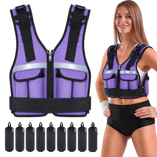Sportneer Verstellbare Gewichtsweste 0,9-8kg, 9-in-1 Schnell Verstellbare Laufweste für Männer und Frauen, Krafttraining, Calisthenics und Gym, Hochwertige Weight Vest Sportneer Verstellbare Gewichtsweste 0,9-8kg, 9-in-1 Schnell Verstellbare Laufweste für Männer und Frauen, Krafttraining, Calisthenics und Gym, Hochwertige Weight Vest von Sportneer