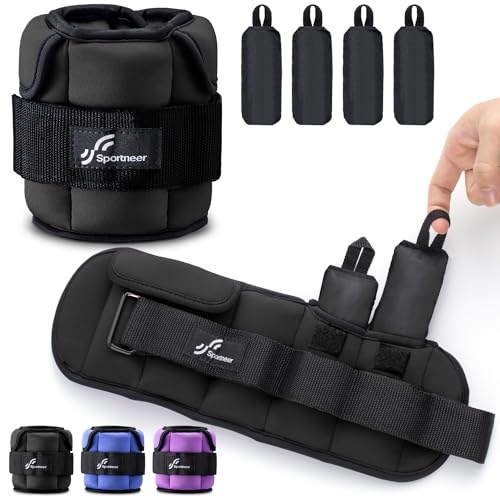Sportneer Verstellbare Knöchelgewichte: Verbesserte Verstellbare Beingewichte, Gewichtsmanschetten Gewichte für Fitnessstudio, Fitness, Workout, 0,5–2,3 kg pro Knöchel, 0,9-4,5 kg pro Paar Sportneer Verstellbare Knöchelgewichte: Verbesserte Verstellbare Beingewichte, Gewichtsmanschetten Gewichte für Fitnessstudio, Fitness, Workout, 0,5–2,3 kg pro Knöchel, 0,9-4,5 kg pro Paar von Sportneer