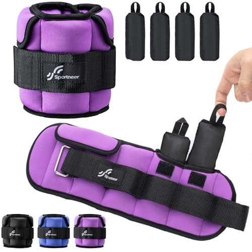 Sportneer Verstellbare Knöchelgewichte: Verbesserte Verstellbare Beingewichte, Gewichtsmanschetten Gewichte für Fitnessstudio, Fitness, Workout, 0,5–2,3 kg pro Knöchel, 0.9-4.5 kg pro Paar Sportneer Verstellbare Knöchelgewichte: Verbesserte Verstellbare Beingewichte, Gewichtsmanschetten Gewichte für Fitnessstudio, Fitness, Workout, 0,5–2,3 kg pro Knöchel, 0.9-4.5 kg pro Paar von Sportneer