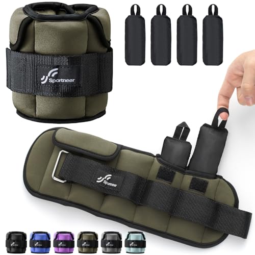 Sportneer Verstellbare Knöchelgewichte: Verbesserte Verstellbare Beingewichte, Gewichtsmanschetten Gewichte für Fitnessstudio, Fitness, Workout, 0,45–2,3 kg pro Knöchel, 0,9-4,5 kg pro Paar Sportneer Verstellbare Knöchelgewichte: Verbesserte Verstellbare Beingewichte, Gewichtsmanschetten Gewichte für Fitnessstudio, Fitness, Workout, 0,45–2,3 kg pro Knöchel, 0,9-4,5 kg pro Paar von Sportneer