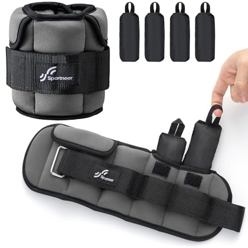 Sportneer Verstellbare Knöchelgewichte: Verbesserte Verstellbare Beingewichte, Gewichtsmanschetten Gewichte für Fitnessstudio, Fitness, Workout, 0,45–2,3 kg pro Knöchel, 0,9-4,5 kg pro Paar Sportneer Verstellbare Knöchelgewichte: Verbesserte Verstellbare Beingewichte, Gewichtsmanschetten Gewichte für Fitnessstudio, Fitness, Workout, 0,45–2,3 kg pro Knöchel, 0,9-4,5 kg pro Paar von Sportneer