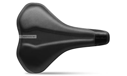 Sportourer MAX FLX Hi-Viz Fahrradsattel, schwarz, One Size Sportourer MAX FLX Hi-Viz Fahrradsattel, schwarz, One Size von Sportourer