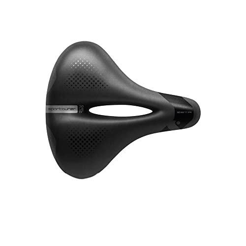 Sportourer Zeta Gel Flow Hi-Viz Fahrradsattel, schwarz, One Size Sportourer Zeta Gel Flow Hi-Viz Fahrradsattel, schwarz, One Size von Sportourer