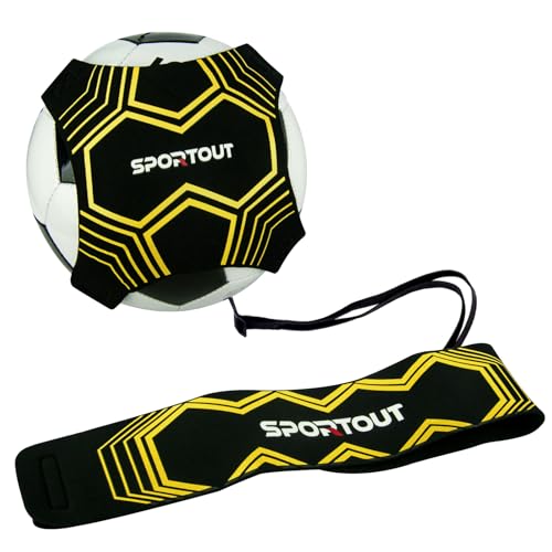 Sportout Fußball/Volleyball/Rugby Kick Throw Trainer Solo Fussball Trainingszubehör Kinder Fußball Training Verstellbar Fussball Geschenk Jungen (Gelb) Sportout Fußball/Volleyball/Rugby Kick Throw Trainer Solo Fussball Trainingszubehör Kinder Fußball Training Verstellbar Fussball Geschenk Jungen (Gelb) von Sportout