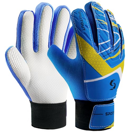 Sportout Torwarthandschuhe Kinder und Jugendliche, Fußball Torwarthandschuhe, Fußballhandschuhe, Doppeltem Schutz, Tragbarkeit, Super Halt Sportout Torwarthandschuhe Kinder und Jugendliche, Fußball Torwarthandschuhe, Fußballhandschuhe, Doppeltem Schutz, Tragbarkeit, Super Halt von Sportout