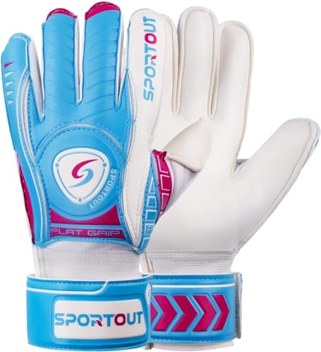 Sportout Torwarthandschuhe mit Fingersave, Fußballhandschuhe, Torwarthandschuhe Herren, 4mm Latex, für Kinder, Erwachsene und Jugendliche Sportout Torwarthandschuhe mit Fingersave, Fußballhandschuhe, Torwarthandschuhe Herren, 4mm Latex, für Kinder, Erwachsene und Jugendliche von Sportout