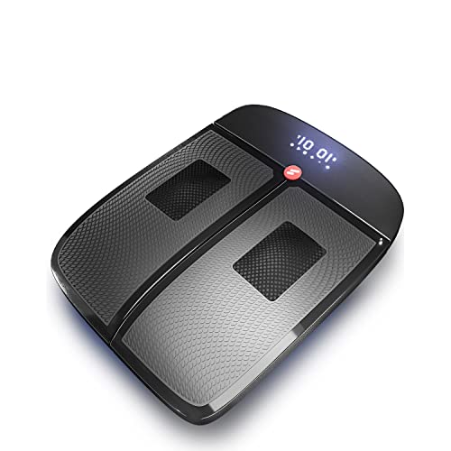 Sportstech 2in1-Vibrationsplatte 3D Massage & Fitness zuhause |Massagegerät mit Wärme (40 °C) gegen kalte Füße | Rüttelplatte für Sport & Abnehmen schnell + Fernbedienung & LED-Display | VX350 von Sportstech