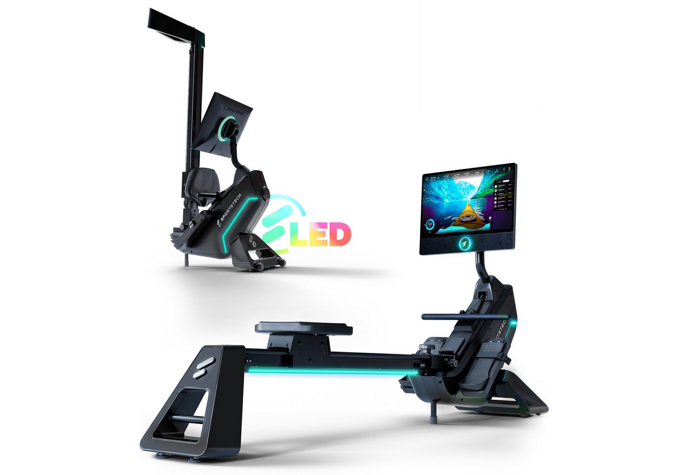 Sportstech Rudergerät sRow, 21,5" Touch-Display, LED-Feedback, Kurse Sportstech Rudergerät sRow, 21,5" Touch-Display, LED-Feedback, Kurse von Sportstech