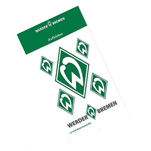 Werder Bremen SV Aufkleberkarte Raute grün Aufkleber, Sticker 6-teilig - Plus Lesezeichen I Love Bremen Werder Bremen SV Aufkleberkarte Raute grün Aufkleber, Sticker 6-teilig - Plus Lesezeichen I Love Bremen von Werder Bremen