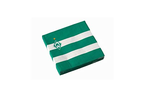 Werder Bremen Servietten - Logo - Streifen 20er Set - Plus Lesezeichen I Love Bremen Werder Bremen Servietten - Logo - Streifen 20er Set - Plus Lesezeichen I Love Bremen von Werder Bremen