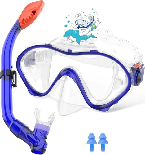 Sporzin Taucherbrille Kinder Schnorchelset - Schnorchel mit Trockenschnorchel Schnorchelmaske 180° Panoramablick HD und Antibeschlag Silikon Tauchermaske und Schwimmbrille mit Ohrstöpsel 4-12 Jahre Sporzin Taucherbrille Kinder Schnorchelset - Schnorchel mit Trockenschnorchel Schnorchelmaske 180° Panoramablick HD und Antibeschlag Silikon Tauchermaske und Schwimmbrille mit Ohrstöpsel 4-12 Jahre von Sporzin