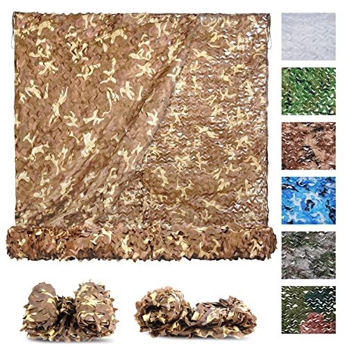 Sposuit Desert Camouflage Netz Camo Net 1,5 x 3,0 m – Oxford-Gewebe Camouflage Netze Militär Überschuss – Jagd Blind für Hirsch Ständer Party Supplies Dekorationen von Sposuit