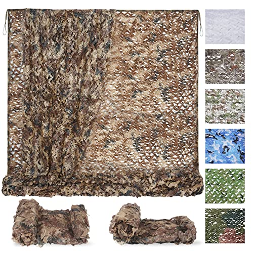 Sposuit Tarnnetz Sonnenschutz Camouflage Netz 3x6M Desert Braun, Kann für Jagd, Waldlandschaft Dekorieren und Camping im Freien Sposuit Tarnnetz Sonnenschutz Camouflage Netz 3x6M Desert Braun, Kann für Jagd, Waldlandschaft Dekorieren und Camping im Freien von Sposuit