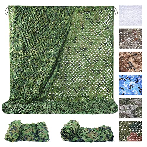 Sposuit Tarnnetz Sonnenschutz Camouflage Netz 3x6M Grün, Kann für Jagd, Waldlandschaft Dekorieren und Camping im Freien von Sposuit