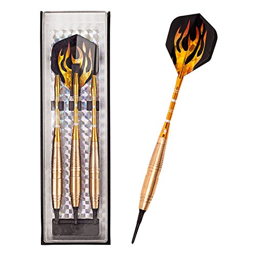Spove Soft Tip Darts Set – 20 Gramm – Messing-Barrel Aluminium Darts Schäfte für elektronische Dartscheibe, gold Spove Soft Tip Darts Set – 20 Gramm – Messing-Barrel Aluminium Darts Schäfte für elektronische Dartscheibe, gold von Spove