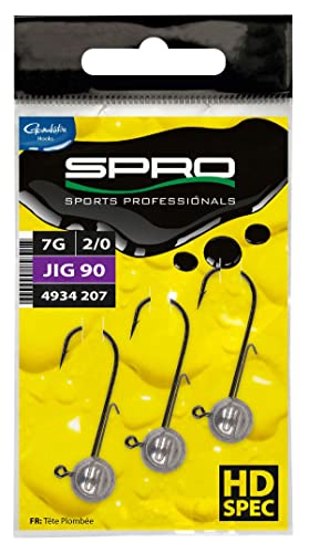 Gamakatsu JIG HD 90 Rund Jigköpfe Rundjigkopf 3-er Packung (14gr., 2/0) von Spro