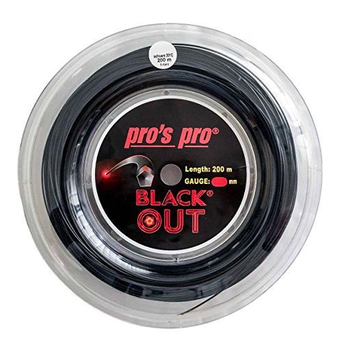 Pro's Pro BlackOut Tennissaite, 1,28 mm, 200 m Rolle, Schwarz Pro's Pro BlackOut Tennissaite, 1,28 mm, 200 m Rolle, Schwarz von P3 International