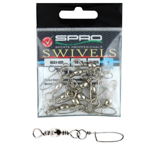 Spro Barrel Swivel+Coastlock-Snap #08 25kg von Spro