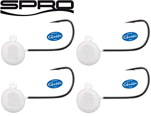 Spro Freestyle Micro Jig 29 Glow white - 4 Jighaken zum Ultra Light Angeln, Jigköpfe für Gummiköder, Bleiköpfe zum Spinnfischen, Gewicht/Länge/Hakengröße:3.0g - 2.5cm - Gr. 2 von Spro