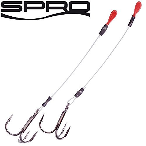 Spro Pike Fighter One-Touch Fine Stinger 9,4kg - 2 Stingerhaken zum Zanderangeln, Angsthaken zum Spinnfischen, Angstdrilling, Länge/Hakengröße:3.5cm / Gr. 8 Spro Pike Fighter One-Touch Fine Stinger 9,4kg - 2 Stingerhaken zum Zanderangeln, Angsthaken zum Spinnfischen, Angstdrilling, Länge/Hakengröße:3.5cm / Gr. 8 von Spro