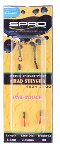Spro Pike Fighter One-Touch Fine Stinger 9,4kg - 2 Stingerhaken zum Zanderangeln, Angsthaken zum Spinnfischen, Angstdrilling, Länge/Hakengröße:4.5cm / Gr. 6 Spro Pike Fighter One-Touch Fine Stinger 9,4kg - 2 Stingerhaken zum Zanderangeln, Angsthaken zum Spinnfischen, Angstdrilling, Länge/Hakengröße:4.5cm / Gr. 6 von Spro