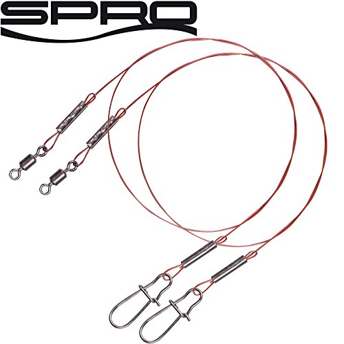 Spro Pike Fighter Wire Leader 1x7-2 Stahlvorfächer zum Hechtangeln Vorfach für Hecht Spinnvorfach zum Spinnfischen Stahlvorfach, Länge/Tragkraft:30cm - 13.6kg Spro Pike Fighter Wire Leader 1x7-2 Stahlvorfächer zum Hechtangeln Vorfach für Hecht Spinnvorfach zum Spinnfischen Stahlvorfach, Länge/Tragkraft:30cm - 13.6kg von Spro