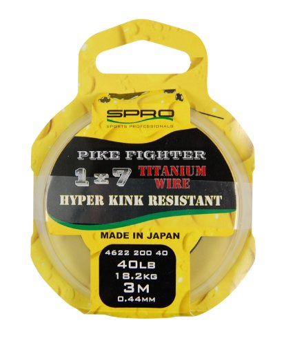 Spro Predator 1X7 Titanium Wire 3M 17Lb Spro Predator 1X7 Titanium Wire 3M 17Lb von Spro
