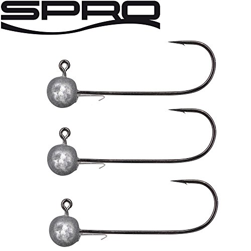 Spro Round Jighead HD Jig 90-3 Jighaken zum Gummifischangeln, Jigköpfe, Bleikopf zum Jiggen, Angelhaken für Gummiköder, Größe:21g / Gr. 4/0 von Spro