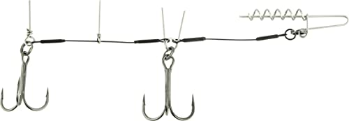 Spro Softbait Spiral Stinger 45,5kg - Stingerhaken für Gummifisch, Gummifischsystem, Jighaken für Gummiköder, System für Gummishad, Gewicht/Länge/Hakengröße:14g - 13cm - Gr. 1/0 + Gr. 1 von Spro