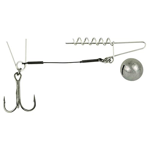 Spro Softbait Spiral Stinger 45,5kg - Stingerhaken für Gummifisch, Gummifischsystem, Jighaken für Gummiköder, System für Gummishad, Gewicht/Länge/Hakengröße:7g - 7cm - Gr. 2 von Spro