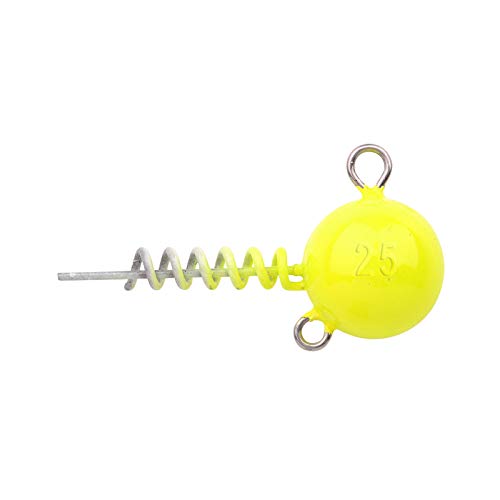 Spro Spiral Head - Schraubkopf für Gummifisch, Gewicht:20g, Farbe:UV Yellow von SPRO