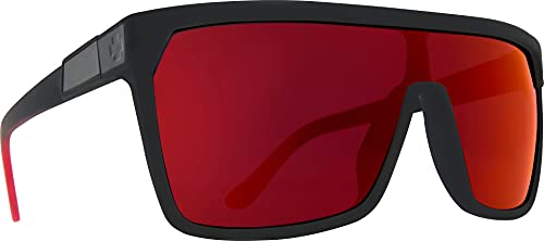 Spy Unisex Flynn Sonnenbrille, MATTE BLACK RED FADE, Talla Única von Spy