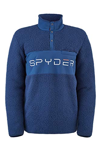 Spyder Active Sports Herren Vista Snap Pullover, Denim, XL von Spyder